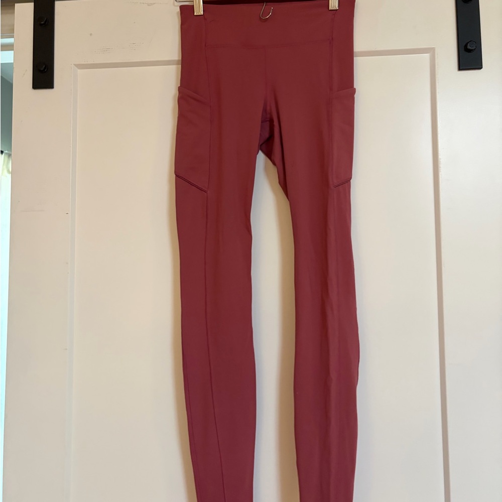 Lululemon Swift Speed High Rise 28”Mauve Leggings with Side Pockets